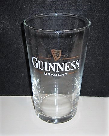 beer glass from the Guinness  brewery in Ireland with the inscription '1759 Guinness Draught'