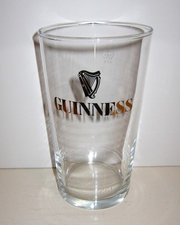 beer glass from the Guinness  brewery in Ireland with the inscription '1759 Guinness Brewed In Dublin'