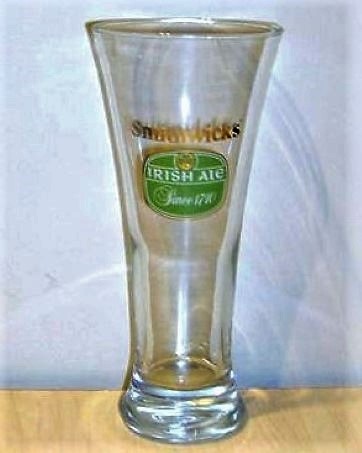 beer glass from the Smithwick brewery in Ireland with the inscription 'Smithwick's Irish Ale Since 1710'