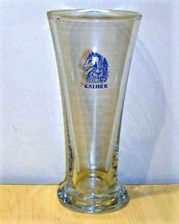 beer glass from the Guinness  brewery in Ireland with the inscription 'Kaliber'