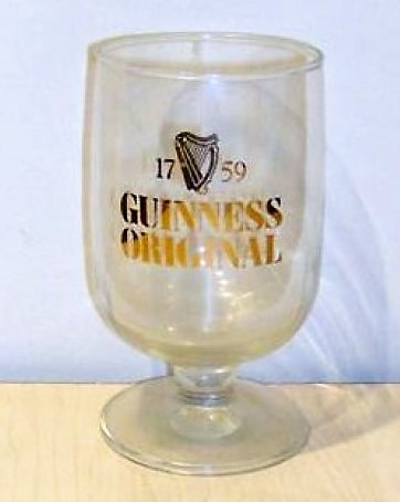beer glass from the Guinness  brewery in Ireland with the inscription '1759 Guinness Original'
