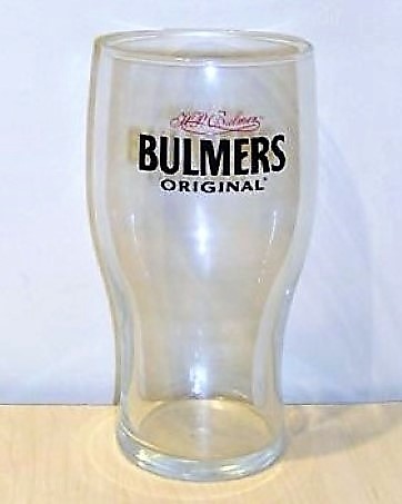 beer glass from the Bulmers brewery in England with the inscription 'Bulmers Orignal'