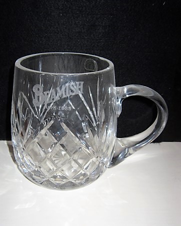 beer glass from the Beamish brewery in Ireland with the inscription 'Beamish April 1989'