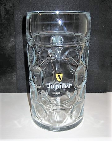 beer glass from the Piedboeuf brewery in Belgium with the inscription 'Jupiler'