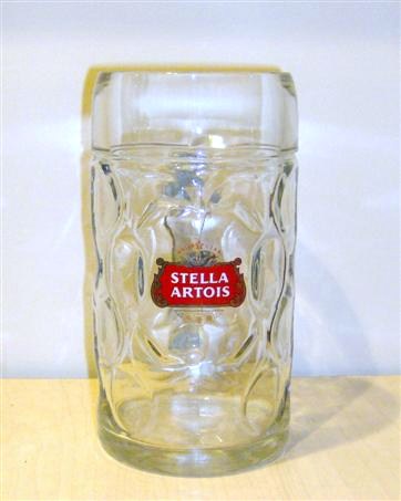 beer glass from the Stella Artois brewery in Belgium with the inscription 'Anno 1366 Stella Artois'