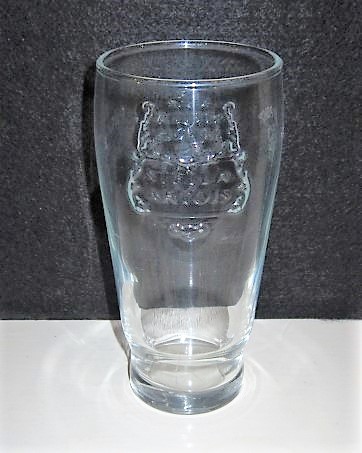 beer glass from the Stella Artois brewery in Belgium with the inscription 'Stella Artois'