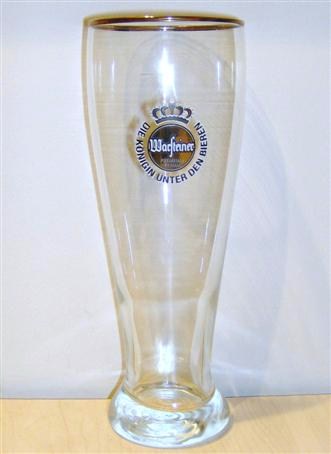beer glass from the Warsteiner brewery in Germany with the inscription 'Warsteiner Premium verum Die Konigin Unter Den Bieren'