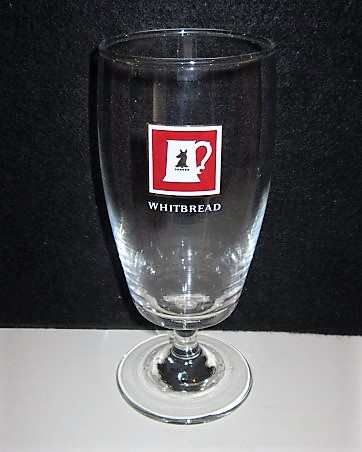 beer glass from the Whitbread  brewery in England with the inscription 'Whitbread '