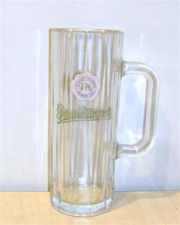 beer glass from the Pilsner Urquell brewery in Czech Republic with the inscription 'Pilsner Urquell'