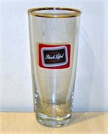 beer glass from the Carling brewery in Canada with the inscription 'Carling Black Label Lager beer'