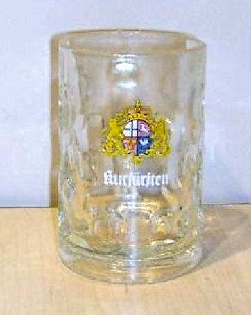 beer glass from the Kolnerv Verund brewery in Germany with the inscription 'Kurfursten'