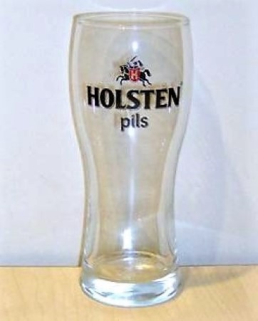 beer glass from the Holsten brewery in Germany with the inscription 'Holsten Pils'