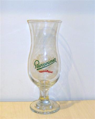 beer glass from the Staropramen brewery in Czech Republic with the inscription 'Staropramen'