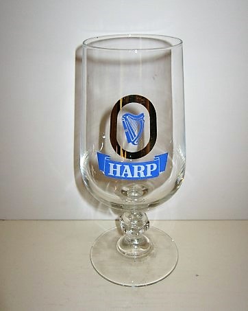 beer glass from the Guinness  brewery in Ireland with the inscription 'Harp'