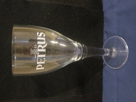 beer glass from the De Brabandere brewery in Belgium with the inscription 'Petrus'