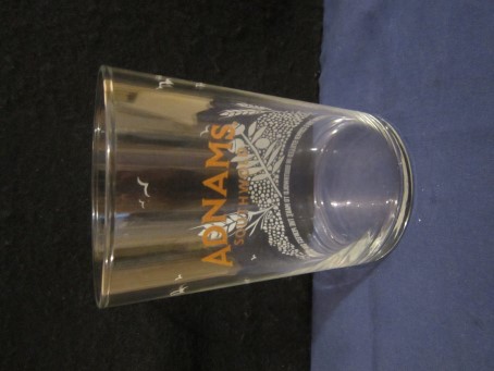 beer glass from the Adnams brewery in England with the inscription 'Adams Southwold'